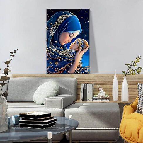 ATDMS Paint by Numbers Kits for Adult with Frame DIY Landscape Paint by Number with Easel Acrylic Forest Oil Painting by Number for Wall Hanging Home Room Decor 7.87x11.81 Inch in Saudi Arabia