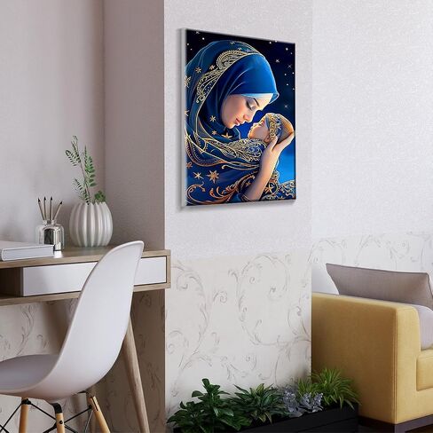 ATDMS Paint by Numbers Kits for Adult with Frame DIY Landscape Paint by Number with Easel Acrylic Forest Oil Painting by Number for Wall Hanging Home Room Decor 7.87x11.81 Inch in Saudi Arabia