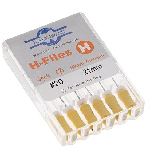 400404 HSB HEDSTROM ENDODONTIC FILES NITI 21MM #20 6/PK in Kuwait