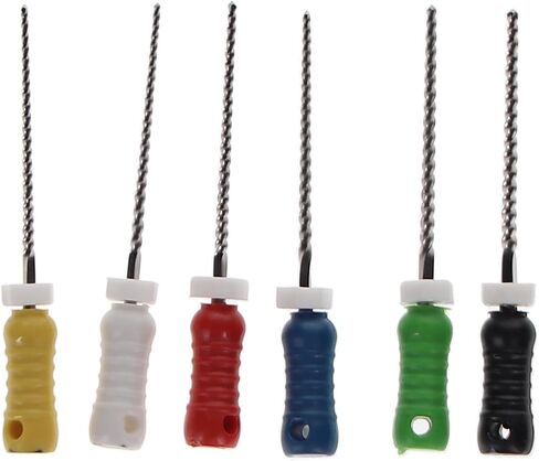 400111 HSB Endodontic K-Files 21mm #45-80 Assorted Stainless Steel 6/Pk in Saudi Arabia