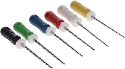 400111 HSB Endodontic K-Files 21mm #45-80 Assorted Stainless Steel 6/Pk in Saudi Arabia