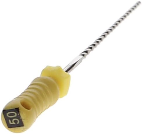 400129 HSB Endodontic K-Files 25mm #50 Yellow Stainless Steel 6/Pk in Saudi Arabia