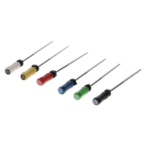 400492 HSB Hedstrom Endodontic Files 31mm #45-80 Assorted Stainless Steel 6/Pk in Kuwait