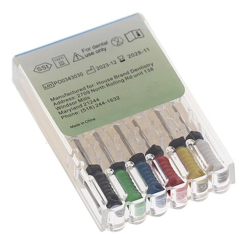 400492 HSB Hedstrom Endodontic Files 31mm #45-80 Assorted Stainless Steel 6/Pk in Kuwait