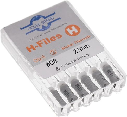 400400 HSB Hedstrom Endodontic Files NiTi 21mm #08 6/Pk in Kuwait