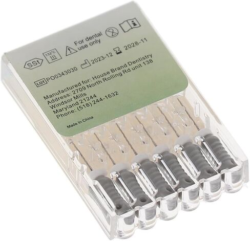 400449 HSB Hedstrom Endodontic Files Stainless Steel 21mm #08 Grey 6/Pk in Saudi Arabia