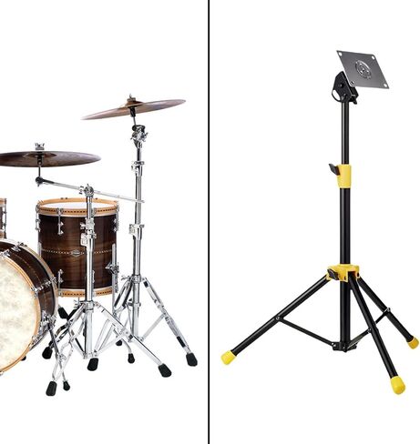 DYNWAVE Electronic Mounting Stand with Plate Adjustable Electronic Module Accessory Sample Pad Triangle Bracket Mount Holder, Black in Saudi Arabia