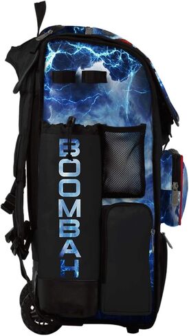 Boombah Superpack Hybrid Rolling Bat Bag - The Natural Black/Red/White - Wheeled & Backpack Version in Saudi Arabia