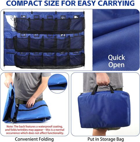 Baseball Dugout Organizer, Hanging Helmet Bag for 15 Players Baseball Softball Team, Helmet Organizer for Dugout Fence Garage, Organize Baseball Equipment, Helmets, Gloves, Bats, Balls in Saudi Arabia