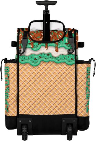 Boombah Rolling Superpack Baseball/Softball Gear Bag - مقبض تلسكوبي - يحمل 4 خفافيش - نسخة عجل in Saudi Arabia