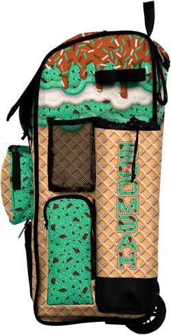 Boombah Rolling Superpack Baseball/Softball Gear Bag - مقبض تلسكوبي - يحمل 4 خفافيش - نسخة عجل in Saudi Arabia
