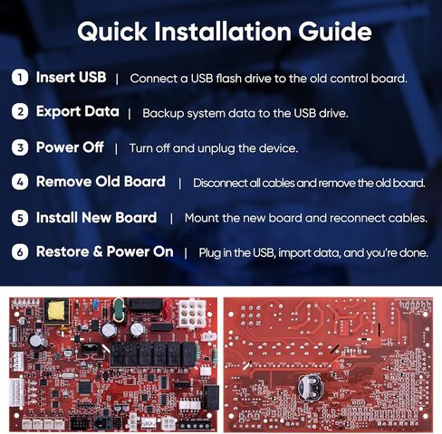 000008309 Control Board for Manitowoc Ice Machine W/Instructions: Replacement for Manitowoc 000008309 Control Board in Saudi Arabia