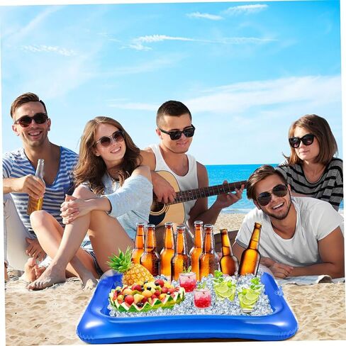 Capacity Inflatable Drink and Food Cooler Pool Party Supplies Deflatable Ice Serving Bar Summer Event Random Color in Saudi Arabia