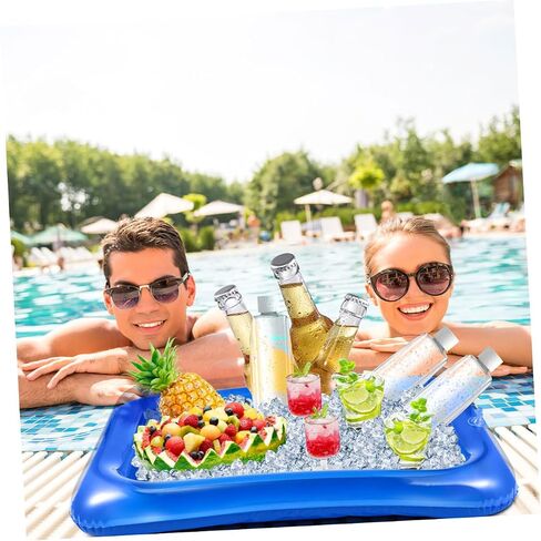Capacity Inflatable Drink and Food Cooler Pool Party Supplies Deflatable Ice Serving Bar Summer Event Random Color in Saudi Arabia