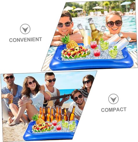 Capacity Inflatable Drink and Food Cooler Pool Party Supplies Deflatable Ice Serving Bar Summer Event Random Color in Saudi Arabia