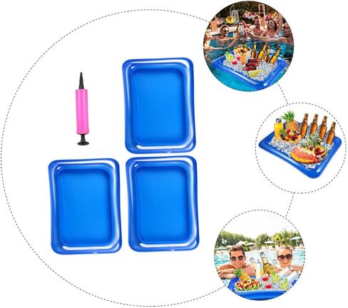 Capacity Inflatable Drink and Food Cooler Pool Party Supplies Deflatable Ice Serving Bar Summer Event Random Color in Saudi Arabia