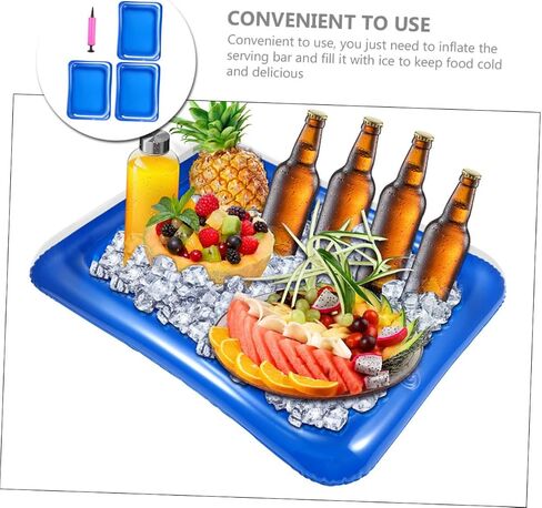 Capacity Inflatable Drink and Food Cooler Pool Party Supplies Deflatable Ice Serving Bar Summer Event Random Color in Saudi Arabia