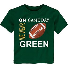 On Gameday Football Baby/Toddler T-Shirt for Green Bay Fans in Saudi Arabia