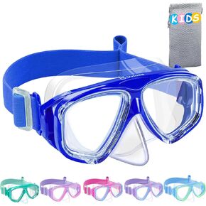 Vvinca Swim Goggles مع غطاء الأنف ، حزام قناع الغطس على نطاق واسع منظر in Kuwait