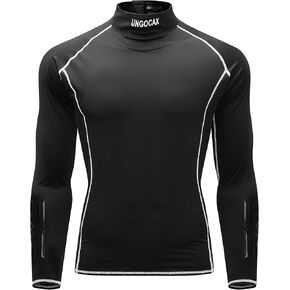 Hockey Shirt with Neck Guard for Adult and Youths,Long Sleeves Compression Shirt with Integrated Neck Guard in Saudi Arabia
