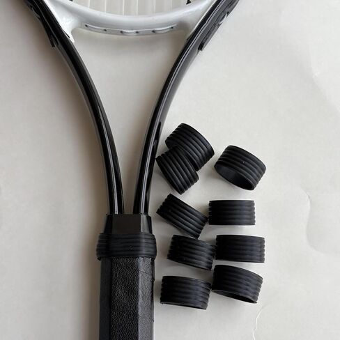 10 PCS Tennis Gracket Silicone Ring Tennis Grack Bands Rubber Ring Rubber Anti Slip Tennis Tennis Wover Wovers Overgrip في مكانه لصالح سكارش مكوبة كرة الريشة Racketg Racketg in Kuwait