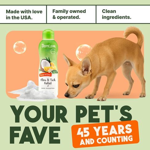 Tropiclean Doodorizing Dog Shampoo ، والتحكم القوي للرائحة ، ورائحة الجير التوت الطويل الأمد ، جرو آمن ، مصنوعة في الولايات المتحدة الأمريكية ، Cat Friendly ، 20oz. in Kuwait