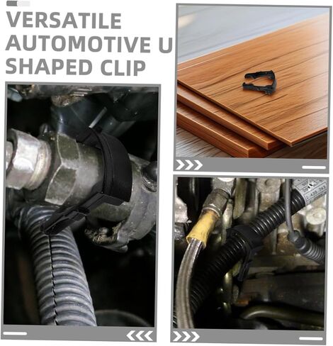 Amosfun 200Pcs Automotive Fuel Line Clips Durable Pipe Clamps for Secure Connection and Maintenance Fuel Line Repair Accessories Compatible with Various Vehicles in Saudi Arabia