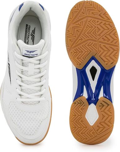 Red Lape Men Men Performance Sneakers ، أحذية غير رسمية لـ Pickleball و Racquetball و Walking & Daily Sports | حذاء رياضي شبكي للتنفس | نعل مرن ومرنة in Saudi Arabia