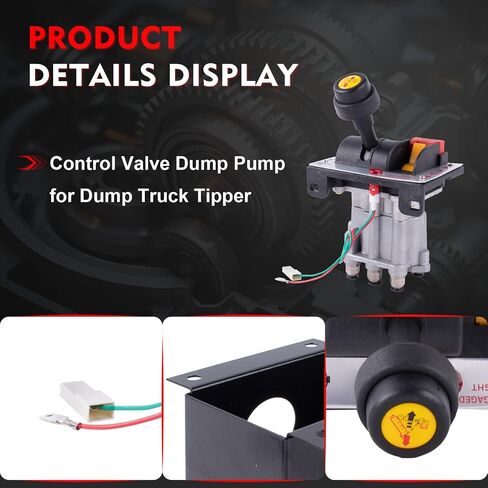 PTO Switch Control Valve مجموعة لشاحنة تفريغ ، قم بتبديل طقم الهواء المزدوج مع برج وحدة التحكم 4 وأنبوب الهواء ، لمضخة تفريغ الشاحنة in Saudi Arabia