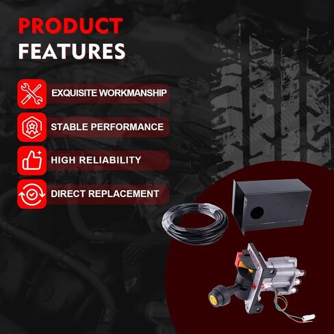PTO Switch Control Valve مجموعة لشاحنة تفريغ ، قم بتبديل طقم الهواء المزدوج مع برج وحدة التحكم 4 وأنبوب الهواء ، لمضخة تفريغ الشاحنة in Saudi Arabia