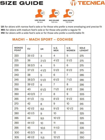 Tecnica Women's Cuff System Double Quick Instep Mach Sport HV High 75 W GW Boots in Saudi Arabia