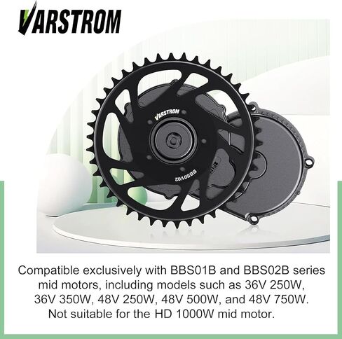 Chainring for BAFANG Mid Motor - 36T 42T Offset Sprocket for BBS02B BBS01B Mid Drive Kit, Chain Ring for Electric Bike Conversion Kit BBS02 BBS01, Ebike Part for 8fun 250W 500W 750W in Kuwait