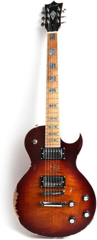 FLV-90 Solid Body Full Size Canadian Maple Neck Genuine Rosewood Fretboard Fingerboard Mahoghany Body Electric Guitar in Kuwait