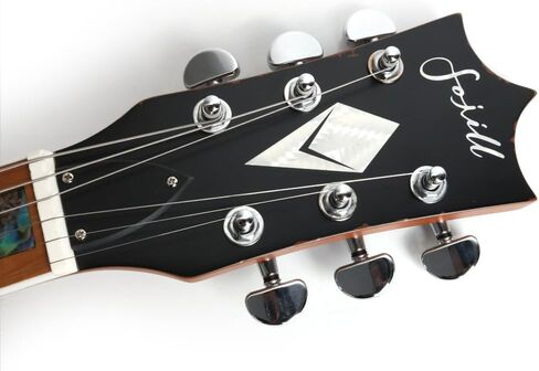 FLV-90 Solid Body Full Size Canadian Maple Neck Genuine Rosewood Fretboard Fingerboard Mahoghany Body Electric Guitar in Kuwait