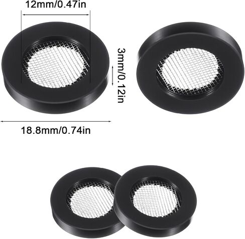 5 Pack 3/4" Shower Head Gasket, Stainless Steel Seal O Ring Stainless Steel and Rubber Filter Hose Washers for 1/2" Fixed Shower Head Creates a Seal to Prevent Leakage in Saudi Arabia