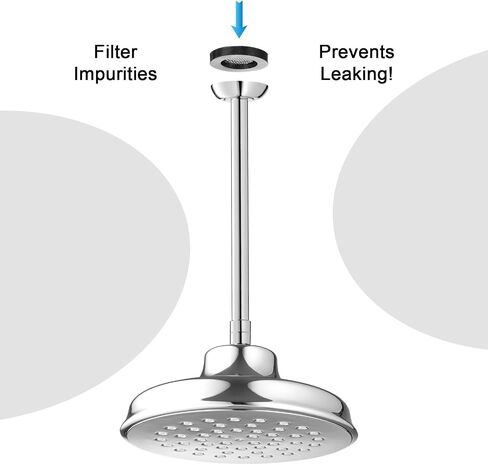 5 Pack 3/4" Shower Head Gasket, Stainless Steel Seal O Ring Stainless Steel and Rubber Filter Hose Washers for 1/2" Fixed Shower Head Creates a Seal to Prevent Leakage in Saudi Arabia