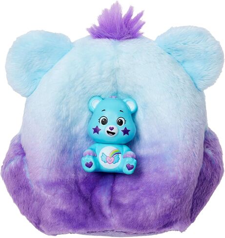 Barbie Cutie Reveal Care Bears Doll & Accessories, Series 2 Good Vibes Bear with 10 Surprises Including Color Change & Mini Bear in Kuwait