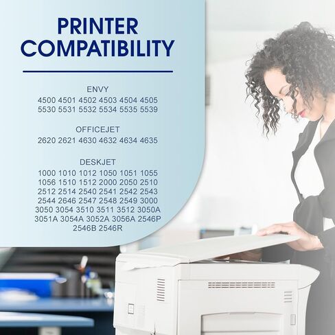 67XL 67 Ink Cartridges Black/Color Combo Pack Compatible for HP Ink 67 67XL Printer Ink Works with Envy 6455e 6400 6155e 6055e 6000 Deskjet 4255e 4155e 4100e 2755e 2700 (Black, Color) 2Pack in Saudi Arabia