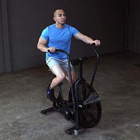 القدرة على التحمل الصلح للجسم (FB300B) دراجة مروحة مزدوجة الحركة-مقعد قابل للتعديل ، عجلات النقل ، دراجة تمرين ثابتة من الدرجة التجارية للتدريبات عالية الكثافة وإعادة التأهيل in Kuwait