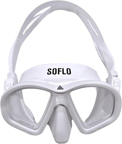 Low Volume Dive Mask for Scuba Diving, Snorkeling, Free Diving and Swimming - Tempered Glass Wide View Len - Soft Silicone - Double Seal Skirt- Universal Fit - Vibrant Color Options in Saudi Arabia