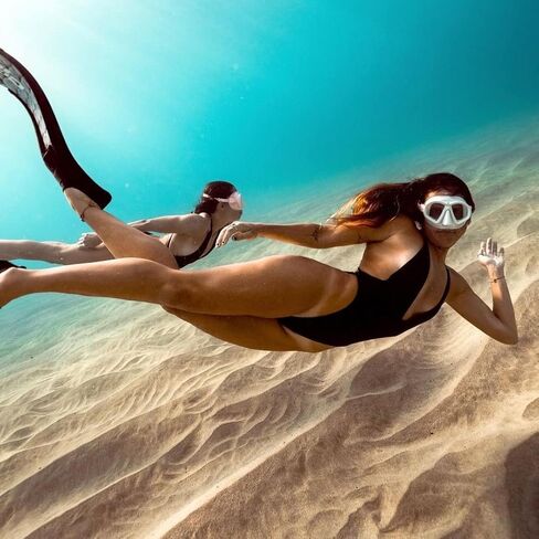 Low Volume Dive Mask for Scuba Diving, Snorkeling, Free Diving and Swimming - Tempered Glass Wide View Len - Soft Silicone - Double Seal Skirt- Universal Fit - Vibrant Color Options in Saudi Arabia