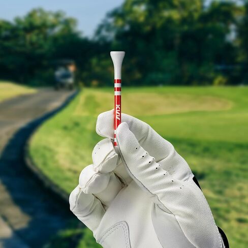 KVV Bamboo Golf Tees – 18-Pack in Cigarette-Style Case, 3-1/4 Inch for Drivers, Irons & Hybrids – Durable, Sustainable & Stylish Golf Tees for All Golfers in Kuwait