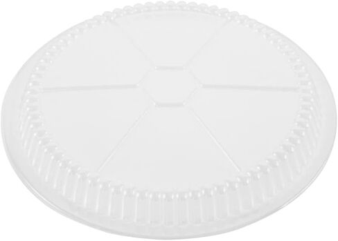 Restaurantware-LIDS ONLY: Foil Lux Paper Lids For 7 Inch Aluminum Pans Pack of 100 Round Foil Board Covers - Pans Sold Separately, Flat Design, Stackable, Laminated White Paper for To-Go Containers in Saudi Arabia