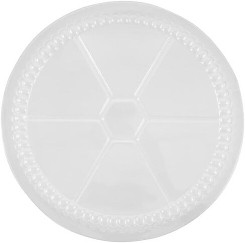 Restaurantware-LIDS ONLY: Foil Lux Paper Lids For 7 Inch Aluminum Pans Pack of 100 Round Foil Board Covers - Pans Sold Separately, Flat Design, Stackable, Laminated White Paper for To-Go Containers in Saudi Arabia