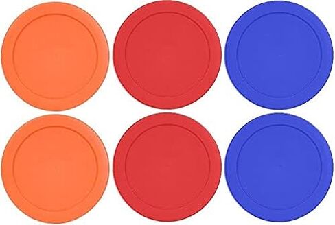 4 Cup/950 mL Orange, Red, Blue Replacement Lids/Covers for Pyrex 7201-PC, Anchor Hocking & KlareWare Storage Bowls *Lids Only - Glass Container Not Included* (6 Pack, Orange, Red, Blue) in Kuwait