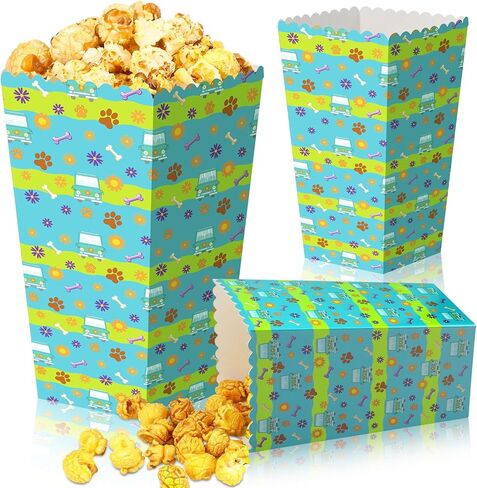 Honoson 24 PCS Cartoon Dog Party Supplies Mybourious Hippie Party Favors 6 '' Groovy Daisy Flower Paper Boxes for Cartoon Hippie Family Family Decoration in Saudi Arabia