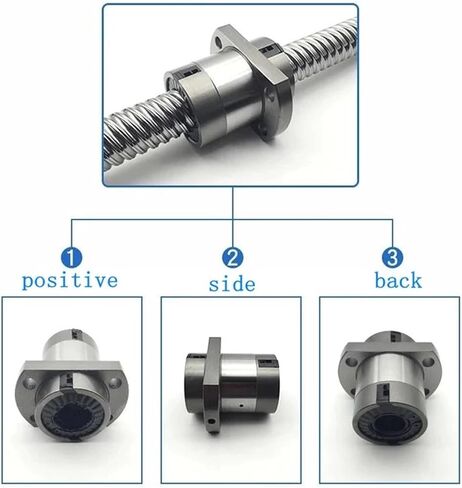 Linear Motion Ball Screw Machine Parts 1200mm-1500mm SFY2020 High Precision C7 Ball Screw Set Guide with Ball Nut Roller Ball Screw End Machined(1300mm) in Kuwait