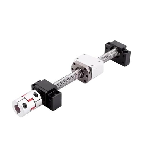 حركة كرة المسمار الخطية أجزاء الكرة المسمار الكرة مزدوجة NUT DFU1605 الكرة المسمار مجموعة نهاية معالجة مقرنة الجوز لمحرك السهول (600 مم) in Kuwait