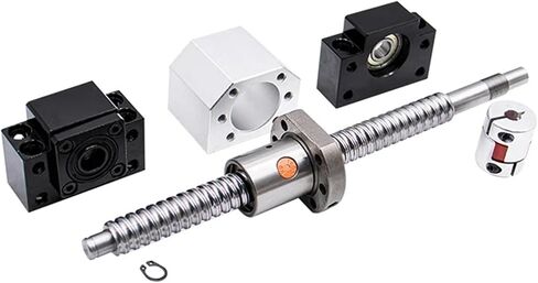Linear Motion Ball Screw Machine Parts Ball Screw 2pcs HGR25 +4pcs HGH25CA Slider Blocks +1 Set SFU2510 C7 Ball Screw with Nut L300-500mm for Engraving Machine(300mm) in Saudi Arabia
