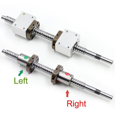 Linear Motion Ball Screw Machine Parts SFU2005 Ball Screw Kit Left-Right Thread 15mm Ball Screw 500mm 800mm 1000mm Ball Screw 20mm Ball Screw(1000mm) in Kuwait